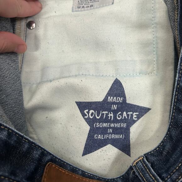 AG Adriano Goldschmied Dark Wash Straight Leg Premium‎ Denim Classic Men's 31x32 - Picture 7 of 9